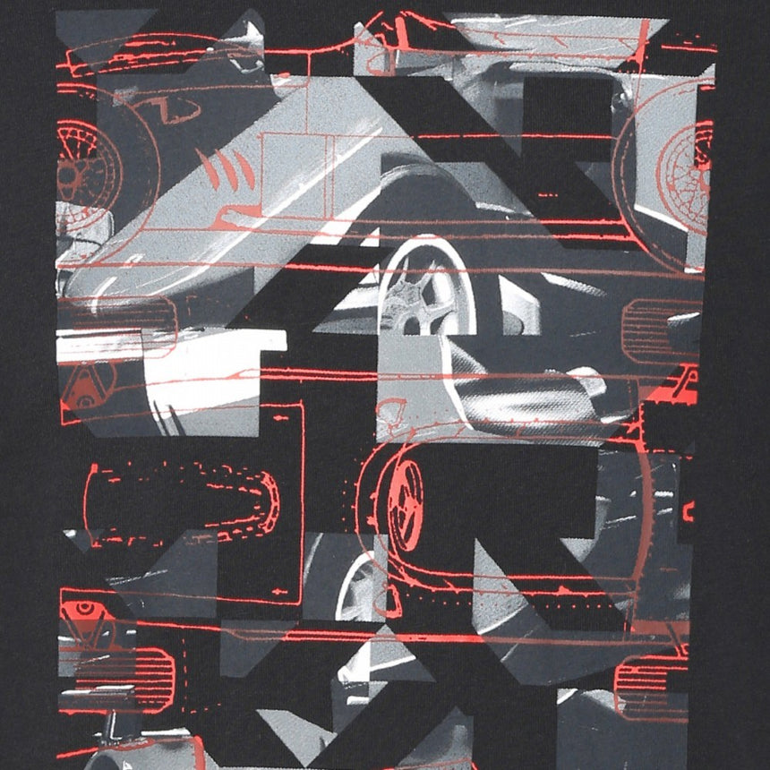 T-shirt col rond Scuderia Ferrari, noir - FansBRANDS®