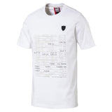 T-shirt col rond Scuderia Ferrari, blanc - FansBRANDS®