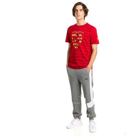 T-shirt col rond Scuderia Ferrari, Rouge - FansBRANDS®