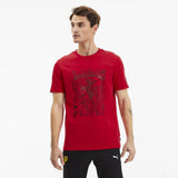 T-shirt col rond Scuderia Ferrari, Rouge - FansBRANDS®