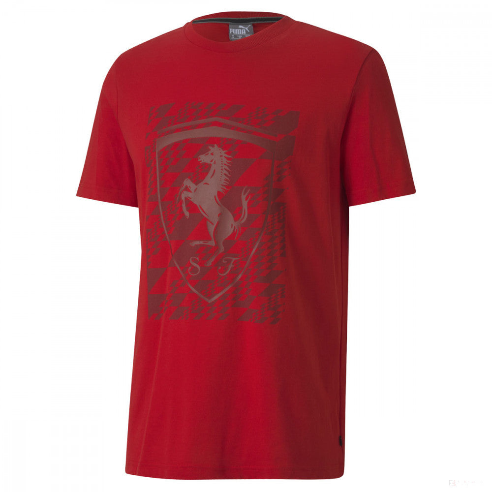 T-shirt col rond Scuderia Ferrari, Rouge - FansBRANDS®