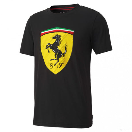 T-shirt col rond Scuderia Ferrari, noir - FansBRANDS®