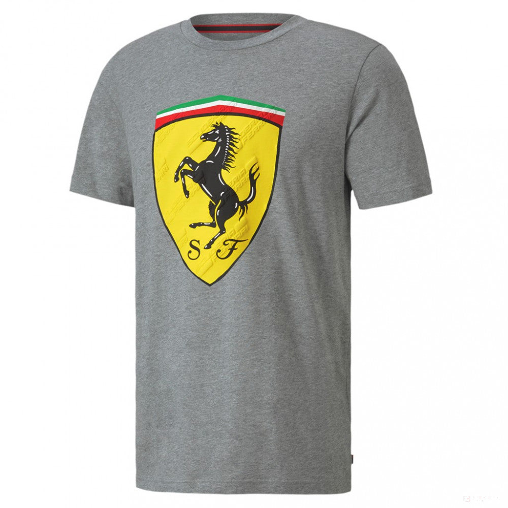 T-shirt col rond Scuderia Ferrari, gris