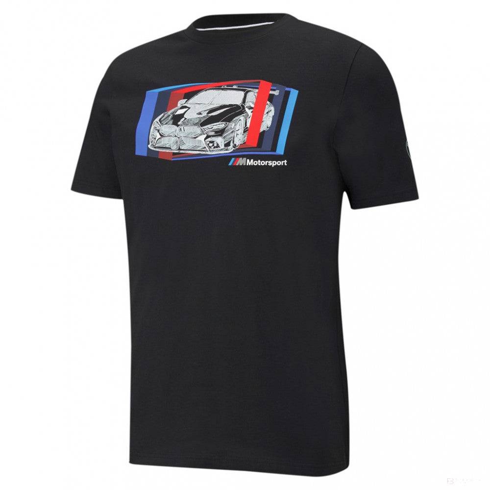 2021, Noir, Puma BMW MMS Car graphique T-shirt