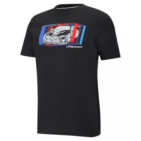 2021, Noir, Puma BMW MMS Car graphique T-shirt - FansBRANDS®