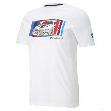 2021, blanch, Puma BMW MMS Car graphique T-shirt - FansBRANDS®