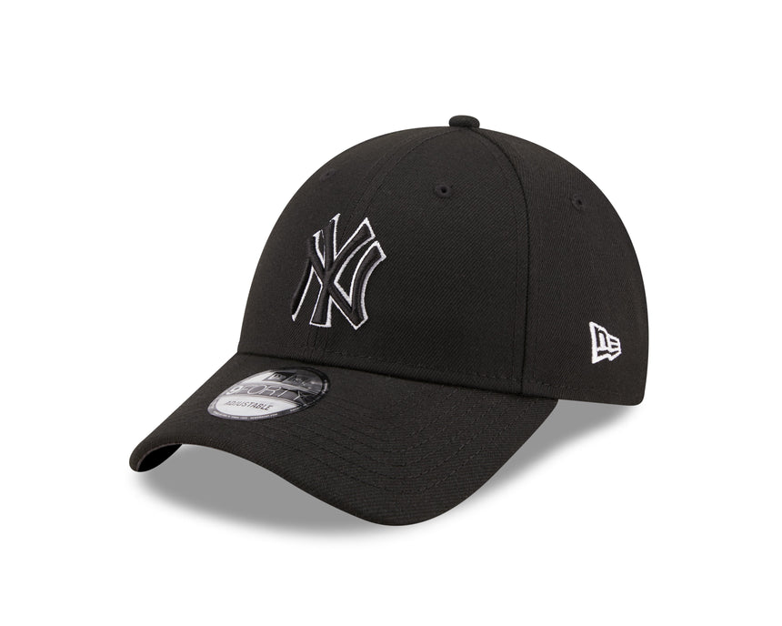 Casquette des Yankees de New York, New Era, 9FORTY, contour pop, noir