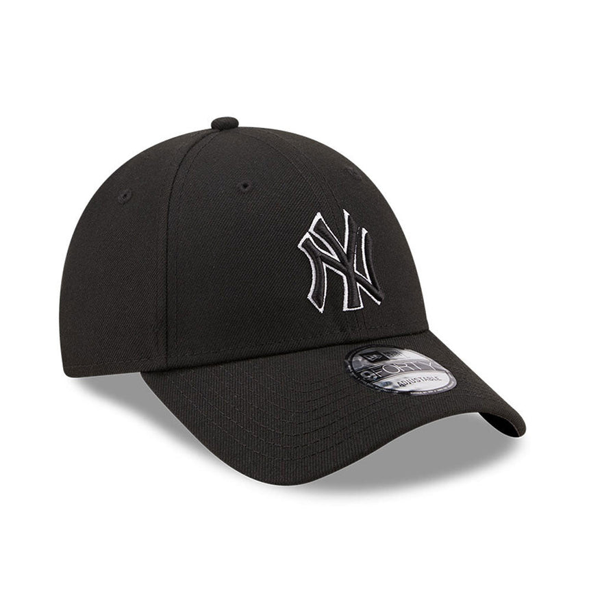 Casquette des Yankees de New York, New Era, 9FORTY, contour pop, noir