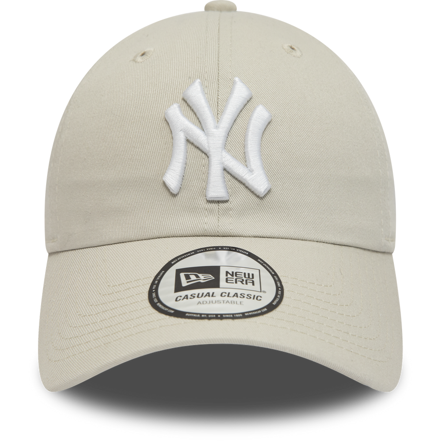 Casquette des Yankees de New York, New Era, 9TWENTY, essentiel, crème
