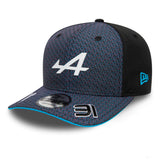 Alpine cap, New Era, Esteban Ocon, 9FIFTY, black, 2023