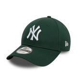 Casquette des Yankees de New York, New Era, 9FORTY, essentiel, vert foncé