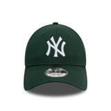 Casquette des Yankees de New York, New Era, 9FORTY, essentiel, vert foncé