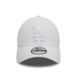 Casquette des Dodgers de Los Angeles, New Era, 9FORTY, essentielle, blanche
