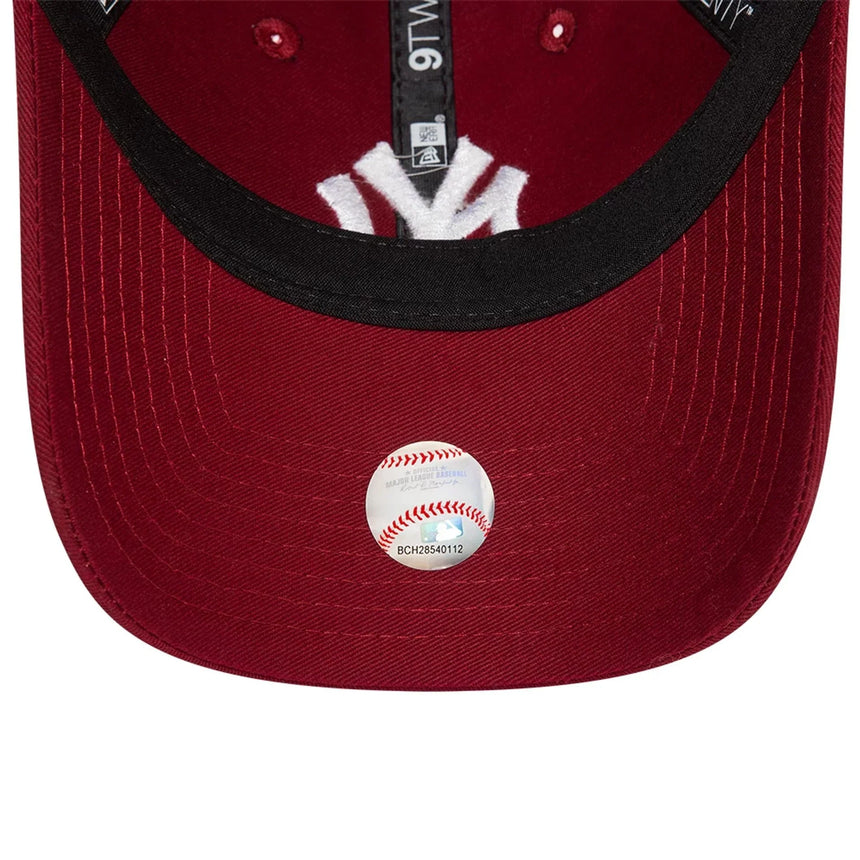 Casquette des New York Yankees, New Era, 9TWENTY, essentiel, bordeaux