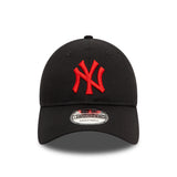 Casquette des New York Yankees, logo rouge, New Era, 9TWENTY, essentiel, noir