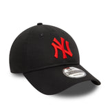 Casquette des New York Yankees, logo rouge, New Era, 9TWENTY, essentiel, noir