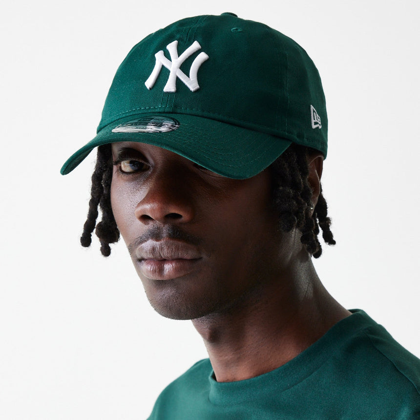 Casquette des Yankees de New York, New Era, 9TWENTY, essentiel, vert