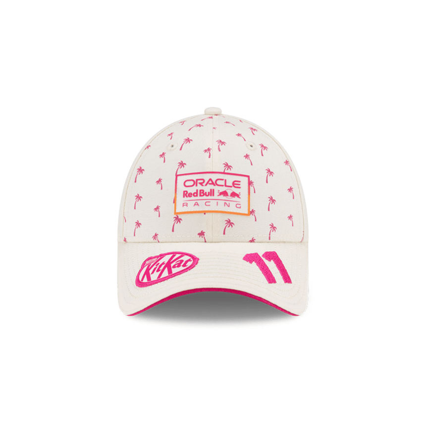 Red Bull, New Era, 9FORTY, Sergio Pérez, Edición Miami, Gorra Blanca