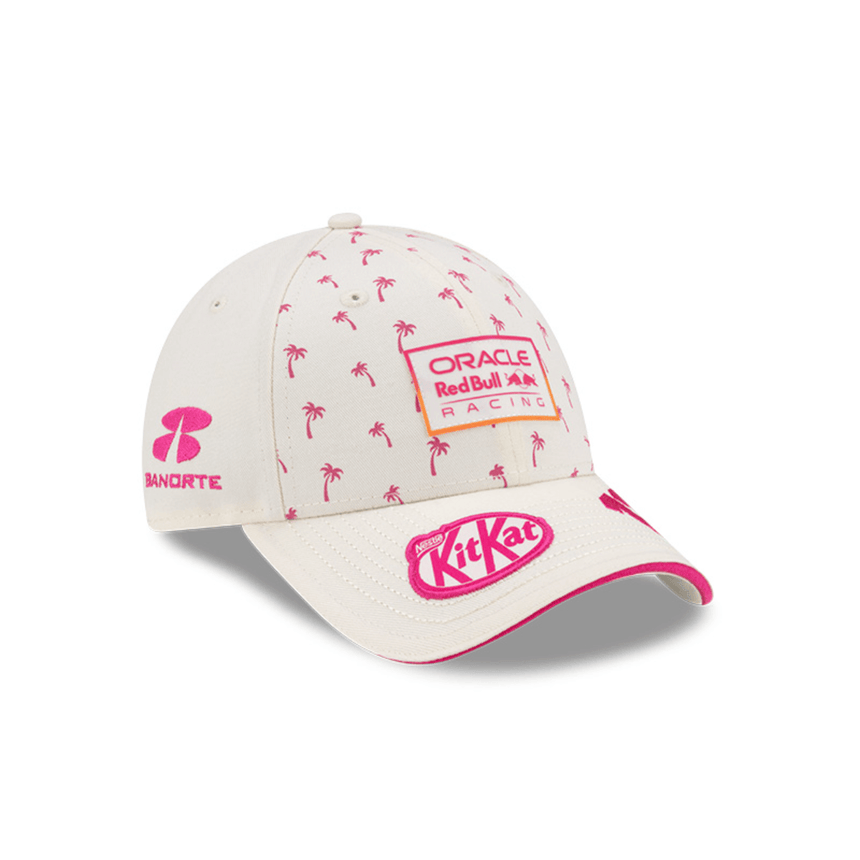 Red Bull, New Era, 9FORTY, Sergio Pérez, Edición Miami, Gorra Blanca