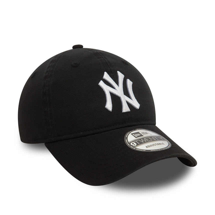 Casquette des Yankees de New York, lavée, New Era, 9TWENTY, noire