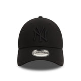Casquette trucker des Yankees de New York, New Era, 9FORTY, noir intégral