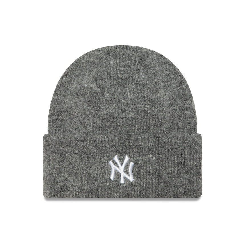 Bonnet New York Yankees, pour femmes, bord-côte large, New Era, gris