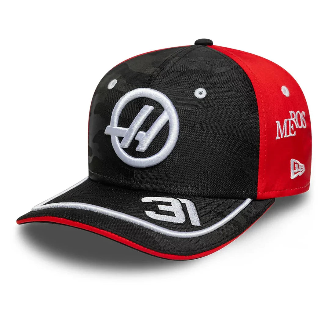 Casquette de baseball Haas F1, enfant, Esteban Ocon, New Era, 9SEVENTY SS, noire 🔥