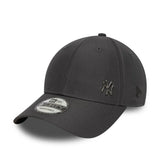 Casquette New York Yankees, New Era, 9FORTY, sans défaut, gris