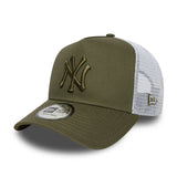 Casquette New York Yankees, New Era, trucker, essentiel, kaki