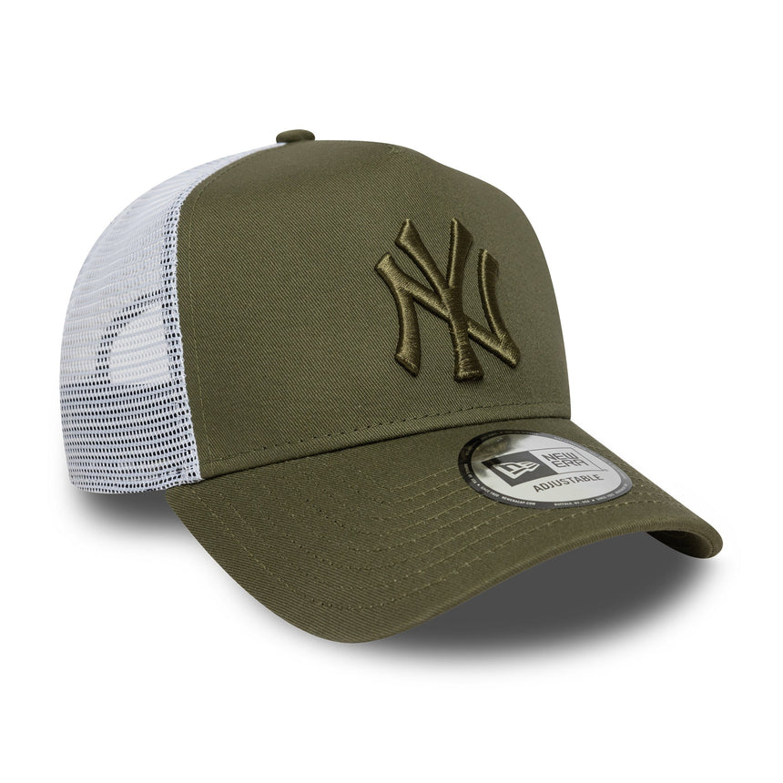 Casquette New York Yankees, New Era, trucker, essentiel, kaki