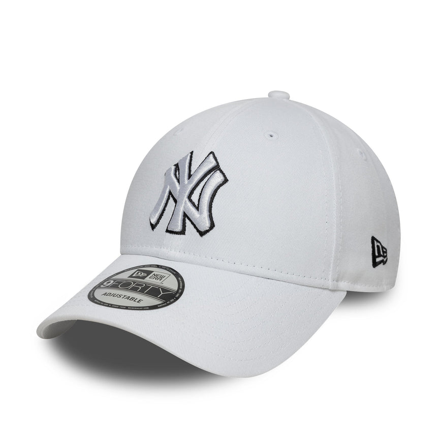 Casquette des Yankees de New York, New Era, 9FORTY, blanche