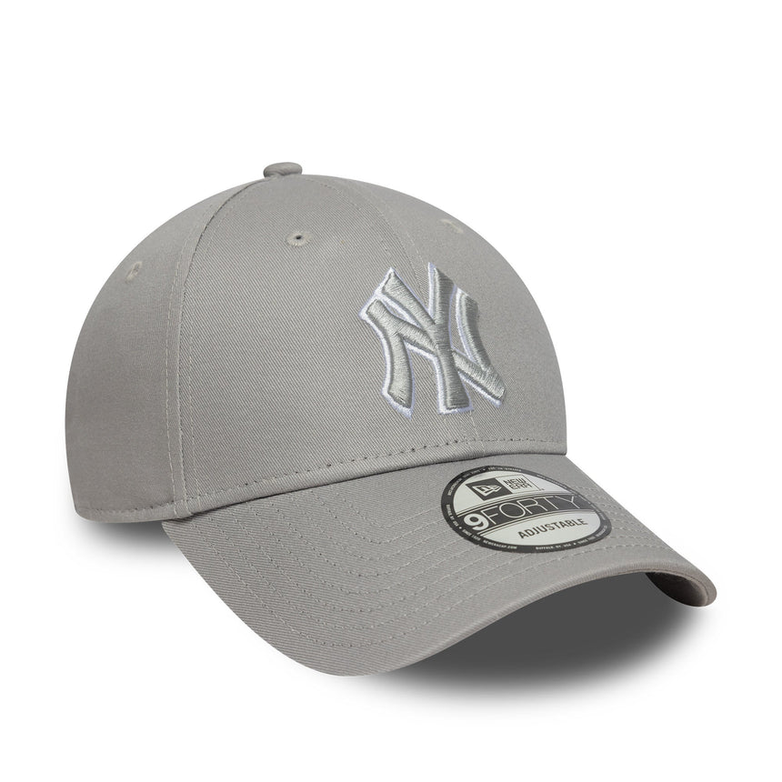 Casquette New York Yankees, New Era, 9FORTY, contour pop, gris