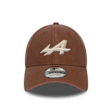 Casquette Alpine, lavée, New Era, 9FORTY, marron
