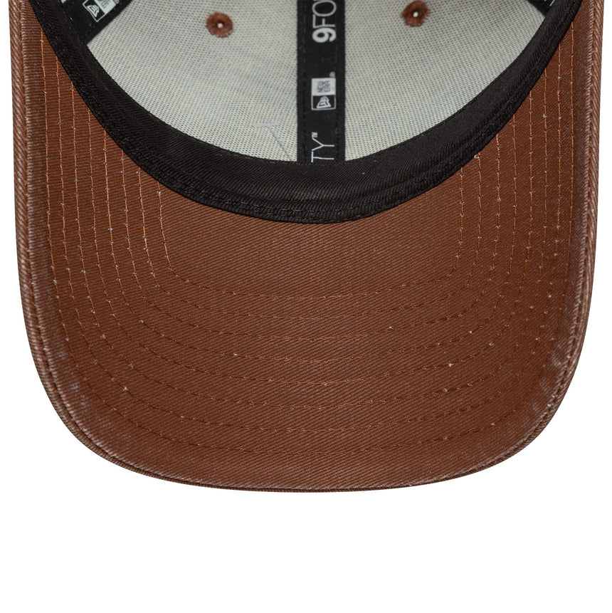 Casquette Alpine, lavée, New Era, 9FORTY, marron