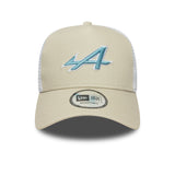 Casquette alpine, trucker, saisonnière, New Era, 9FORTY, crème