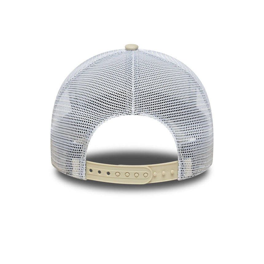 Casquette alpine, trucker, saisonnière, New Era, 9FORTY, crème