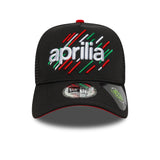 Aprilia, casquette trucker A-Frame, noir