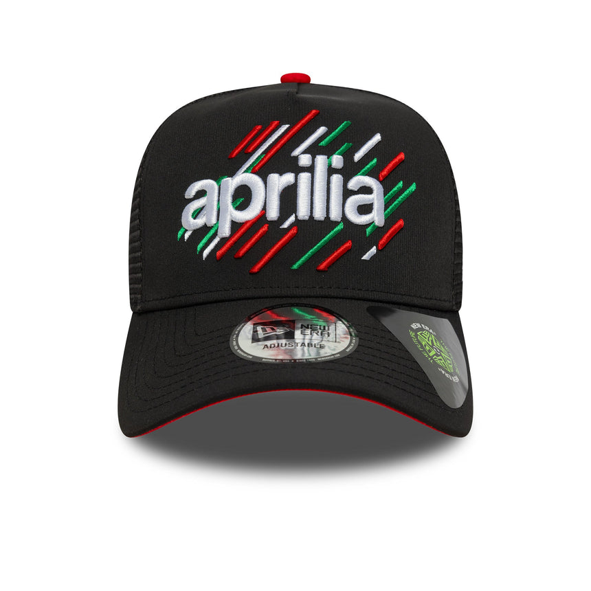 Aprilia, casquette trucker A-Frame, noir