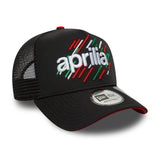 Aprilia, casquette trucker A-Frame, noir