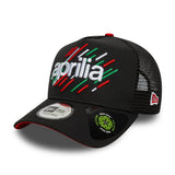 Aprilia, casquette trucker A-Frame, noir