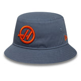 Haas casquette bucket, saisonnière, à coupe fuselée, New Era, 9FORTY, bleu