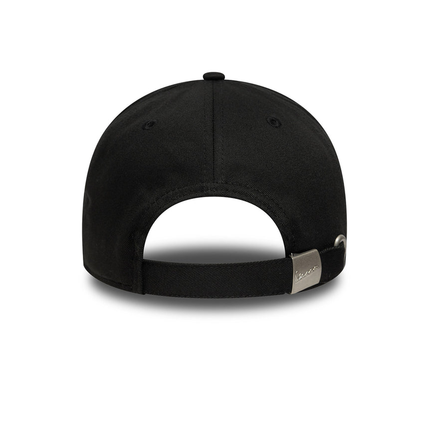 Casquette Vespa, saisonnière, New Era 9FORTY, noir