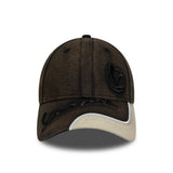 Casquette Vespa, usée, New Era, 9FORTY, marron