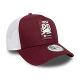 Casquette Visa RB, trucker, saisonnière, New Era, 9FORTY, bordeaux