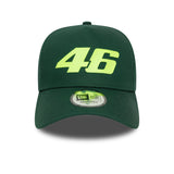 Casquette Valentio Rossi n°46, trucker, VR46, saisonnière, New Era, 9FORTY, verte