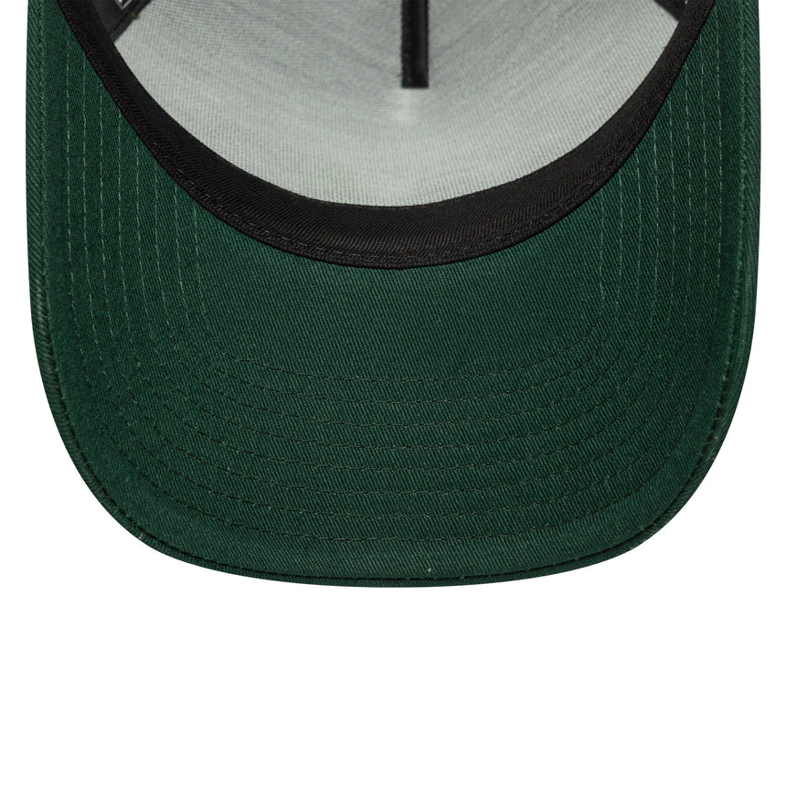 Casquette Valentio Rossi n°46, trucker, VR46, saisonnière, New Era, 9FORTY, verte