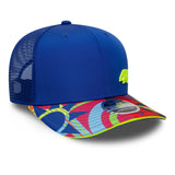 Casquette Valentio Rossi n°46, trucker, VR46, New Era, 9SEVENTY, bleu