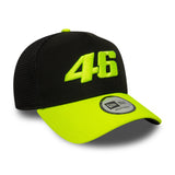 Casquette Valentio Rossi n°46, trucker, VR46, New Era, 9FORTY, noire