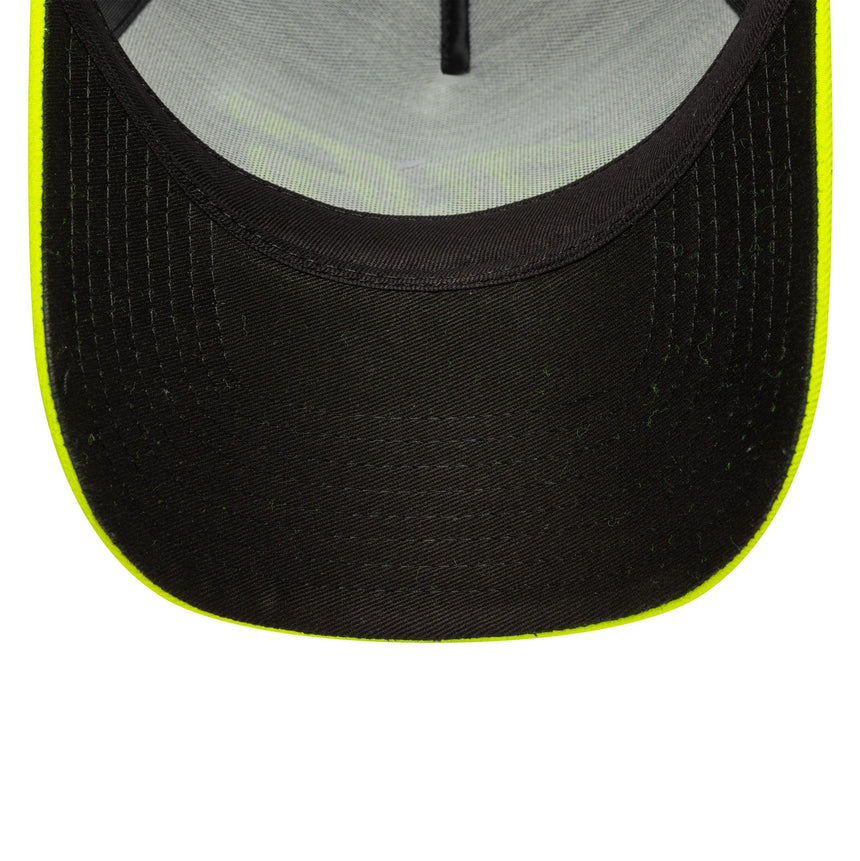 Casquette Valentio Rossi n°46, trucker, VR46, New Era, 9FORTY, noire