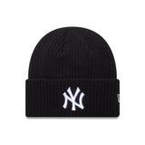 Bonnet New York Yankees, à revers large, New Era, noir